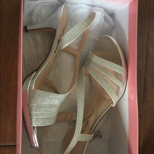Nina silver formal heels